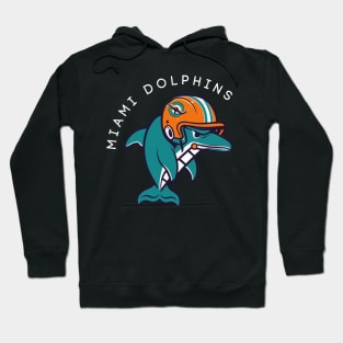 Dolphins Helmet Funny - Miami Hoodie